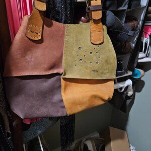 Womens hand crafted leather shoulder bag/tote/purse